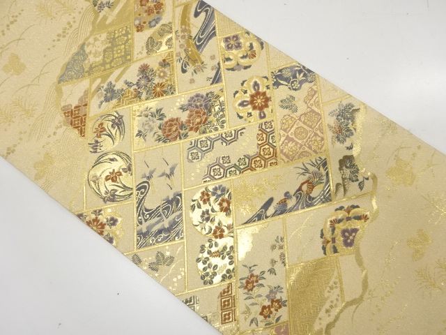 JAPANESE FUKURO OBI / WOVEN MANDARIN DUCK